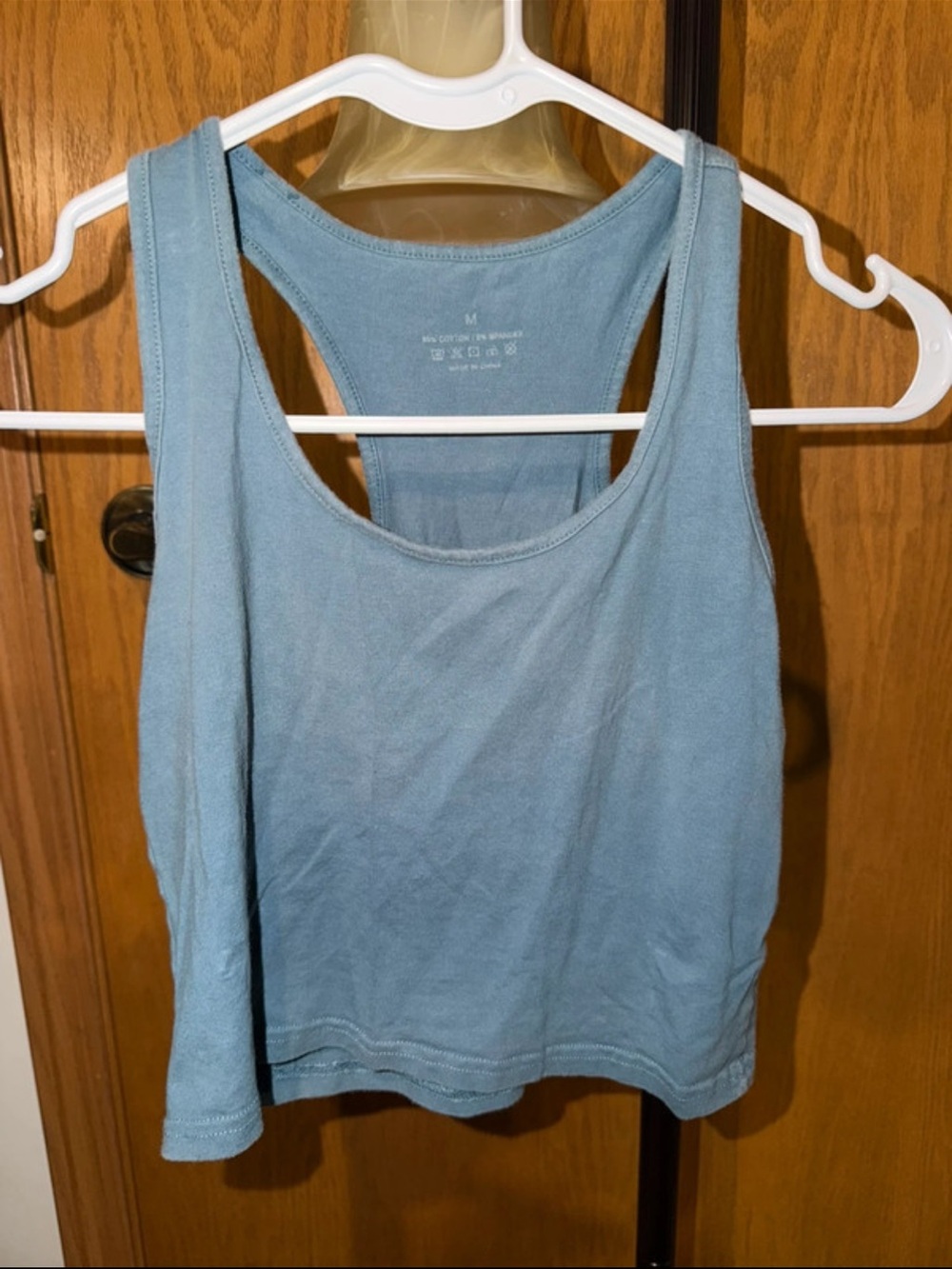 Light Blue Women's Racerback Tank Top - M